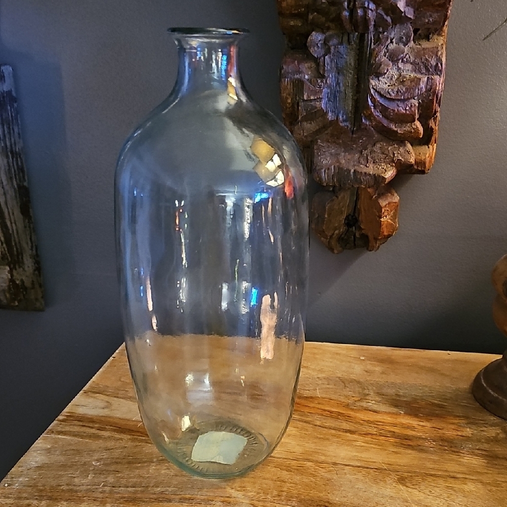 Elegant Clear Recycled Glass Vase
